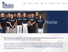 Tablet Screenshot of burns-insurance.com